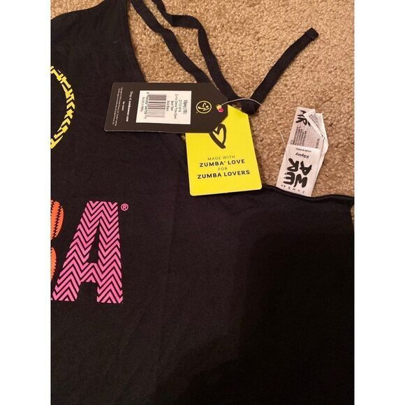 NWT XS Zumba Strappy Dance‎ Tribe Open Back Tank - Picture 2 of 2